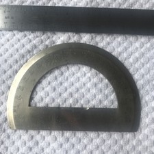 Veg. Union Instruments Corp. Plainfield NJ 6” EE. UU. Transportador Latón RARO 6” Modelo segunda mano  Embacar hacia Mexico