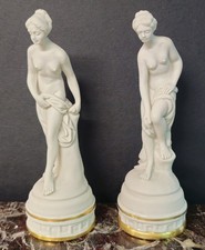 Coppia statuine porcellana usato  Salerno