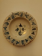 Antico piatto maiolica usato  Prato