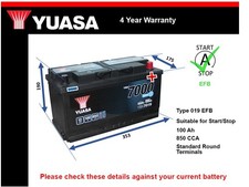 Efb car battery for sale Efb car battery for sale  UK