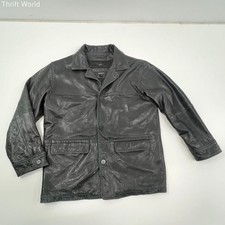 lambskin black leather jacket for sale  La Vista