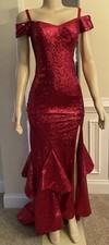 Womens red sequence for sale  Atlanta