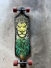Santa Cruz Lion God Rasta Drop Thru Cruzer Freeride Longboard Deck Completo 40", usado comprar usado  Enviando para Brazil