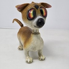 Estatueta Twisted Whiskers Bobble Head Big Eyed Dog resina 9" Jack Russel Terrier, usado comprar usado  Enviando para Brazil