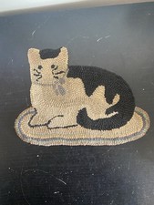 Tapete com gancho vintage preto e branco gato placemat/tamanho almofada quente comprar usado  Enviando para Brazil
