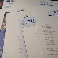 Teamsheets everton fleetwood for sale  ST. NEOTS