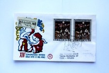 Cartolina commemorativa xiv usato  Roma