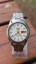 1990 Seiko 5 relógio automático 17 joias com mostrador raro todo original para ela/ele comprar usado  Enviando para Brazil