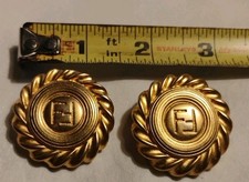 Orecchini fendi vintage usato  Spedire a Italy