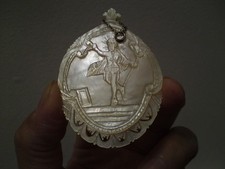 Antiga Terra Santa - A Ascensão de Jesus concha de madrepérola esculpida comprar usado Antiga Terra Santa - A Ascensão de Jesus concha de madrepérola esculpida comprar usado  Enviando para Brazil