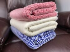 Usado, Cobertor de sofá Pashmina macio de cashmere feito à mão Nepal tecido de diamante comprar usado  Enviando para Brazil