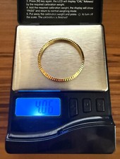Moldura canelada original Rolex 34 mm ouro amarelo 18k 4,06 g comprar usado  Enviando para Brazil