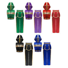 Conjunto de roupas infantis masculinas performance roupa esportiva terno com capuz sem mangas zíper artes comprar usado  Enviando para Brazil