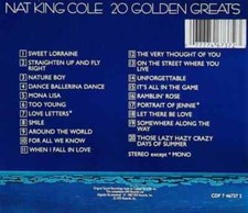 Nat King Cole - Nat King Cole : 20 Golden Greats ORIGINAL 20 TRACK CD comprar usado  Enviando para Brazil