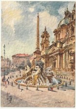 Illustratore artist signed usato  Isola Vicentina