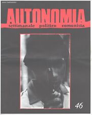 Autonomia. No 46.  settimanale politico comunista (Autonomy. Communist  paper), usado comprar usado  Enviando para Brazil