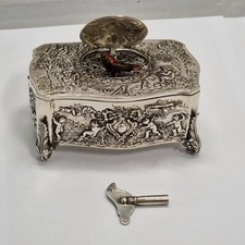 Singvogeldose spieldose silber gebraucht kaufen  Rösrath