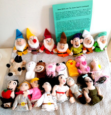 Lote de marionetas de dedo y otros animales Disney Blancanieves y los siete enanitos segunda mano  Embacar hacia Mexico