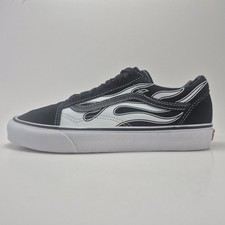 Sapatos Vans “Old School” preto com chamas brancas tamanho M: 7 W: 8,5 comprar usado  Enviando para Brazil