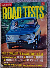 Wheels Road Tests 9 1965 Falcon XP Holden HD Ford Galaxie Fiat 850 1500 Skyline comprar usado  Enviando para Brazil
