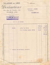 Facture 1933 salaison d'occasion  France