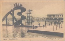 PC Marrocos Casablanca piscina e escorregador década de 1910 comprar usado  Enviando para Brazil