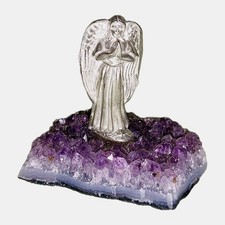Pewter angel amethyst for sale  FELIXSTOWE