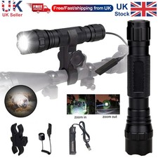 Lanterna super brilhante caça rifle de ar lanterna com suporte de mira + bateria comprar usado  Enviando para Brazil