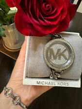Relógio designer Michael Kors luxo prata com diamantes na caixa original, venda, usado comprar usado  Enviando para Brazil