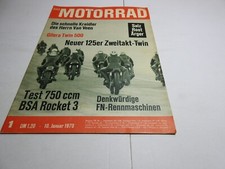 Motorrad zeitschrift 1970 gebraucht kaufen  Höchstädt a.d.Donau
