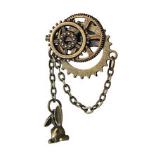 Broche steampunk equipamento gótico fofo coelho coelho lapela broche peitoral vitoriano comprar usado  Enviando para Brazil