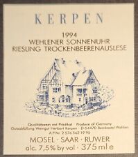 Weinetikett 1994 wehlener gebraucht kaufen  Eckelsheim, Gau-Bickelheim, Wonsheim