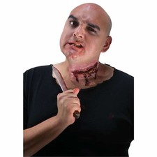 Efeito teatral fenda garganta corte ferida fantasias maquiagem aparelho prótese, usado comprar usado  Enviando para Brazil