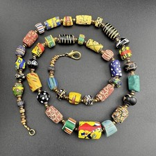 Contas de comércio africanas antigas Millefiori, extravagantes, olho, gambá, rei veneziano comprar usado  Enviando para Brazil