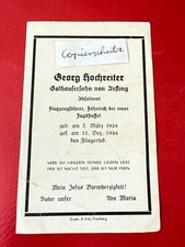 Sterbebild 2wk flugzeugführer gebraucht kaufen  Waging a.See