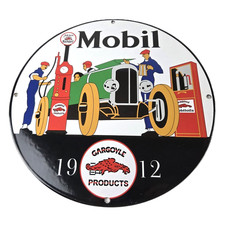 Vintage mobil sign for sale  Houston