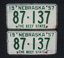 1957 nebraska license for sale  Boulder