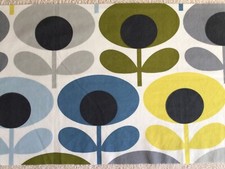 USADO 30 cm x 60 cm W Flor Ovalada Tallo Marino Orla Kiely Tela de Algodón Ligera segunda mano  Embacar hacia Mexico