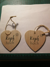 Holz herzen kopf gebraucht kaufen  Deutschland