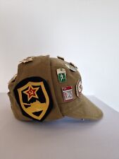 Sombrero de colección 1988 edición militar rusa URSS orejeras insignias y prendedores raros segunda mano  Embacar hacia Mexico