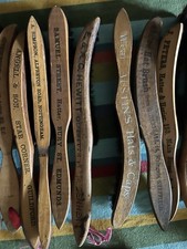 Vintage wooden branded for sale  GRANTHAM