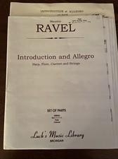 Ravel introduction allegro for sale  Columbus
