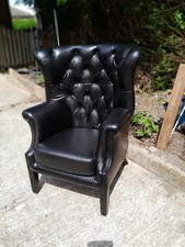 Leather chesterfield chair for sale  BARNSLEY