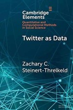 Twitter as Data (Elements - Paperback, by Steinert-Threlkeld Zachary C. - Good comprar usado  Enviando para Brazil