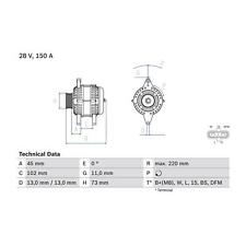 Cashback bosch alternator for sale  BIRMINGHAM
