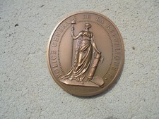 Médaille table police d'occasion  Trans-en-Provence