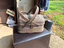 Ancien panier osier d'occasion  Thenon