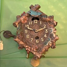 Usado, Relógio cuco vintage Keebler Watch Co. com pássaro azul e chave comprar usado  Enviando para Brazil