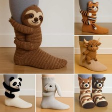 Knit animal socks for sale  NEWCASTLE UPON TYNE