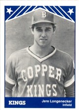 1983 Butte Copper Kings TCMA 18 Jere Longenecker Port Hueneme California cartão CA comprar usado  Enviando para Brazil